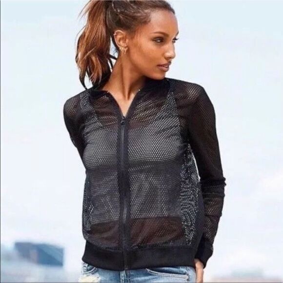 Victoria' Secret Sport Full Zip Mesh Jacket - Picture 1 of 6